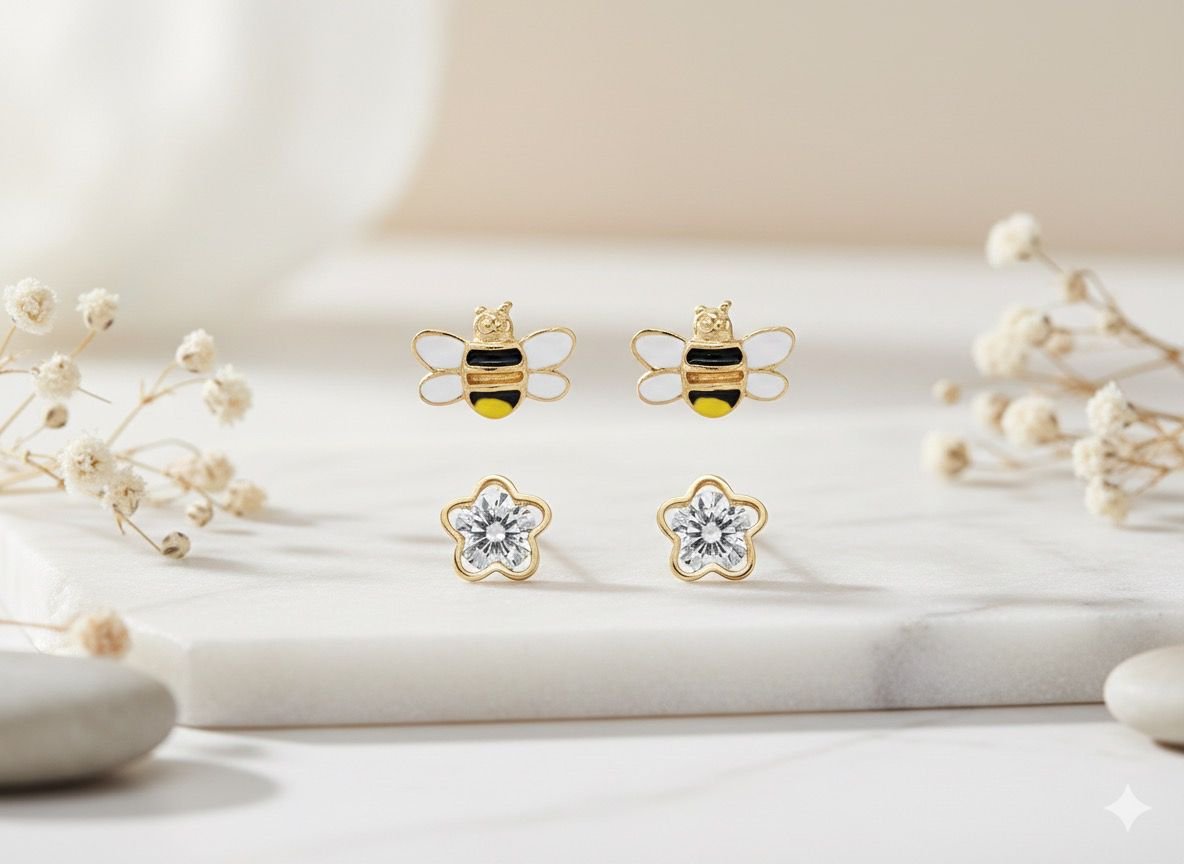 Bee & Sparkling Flower Set 🐝
