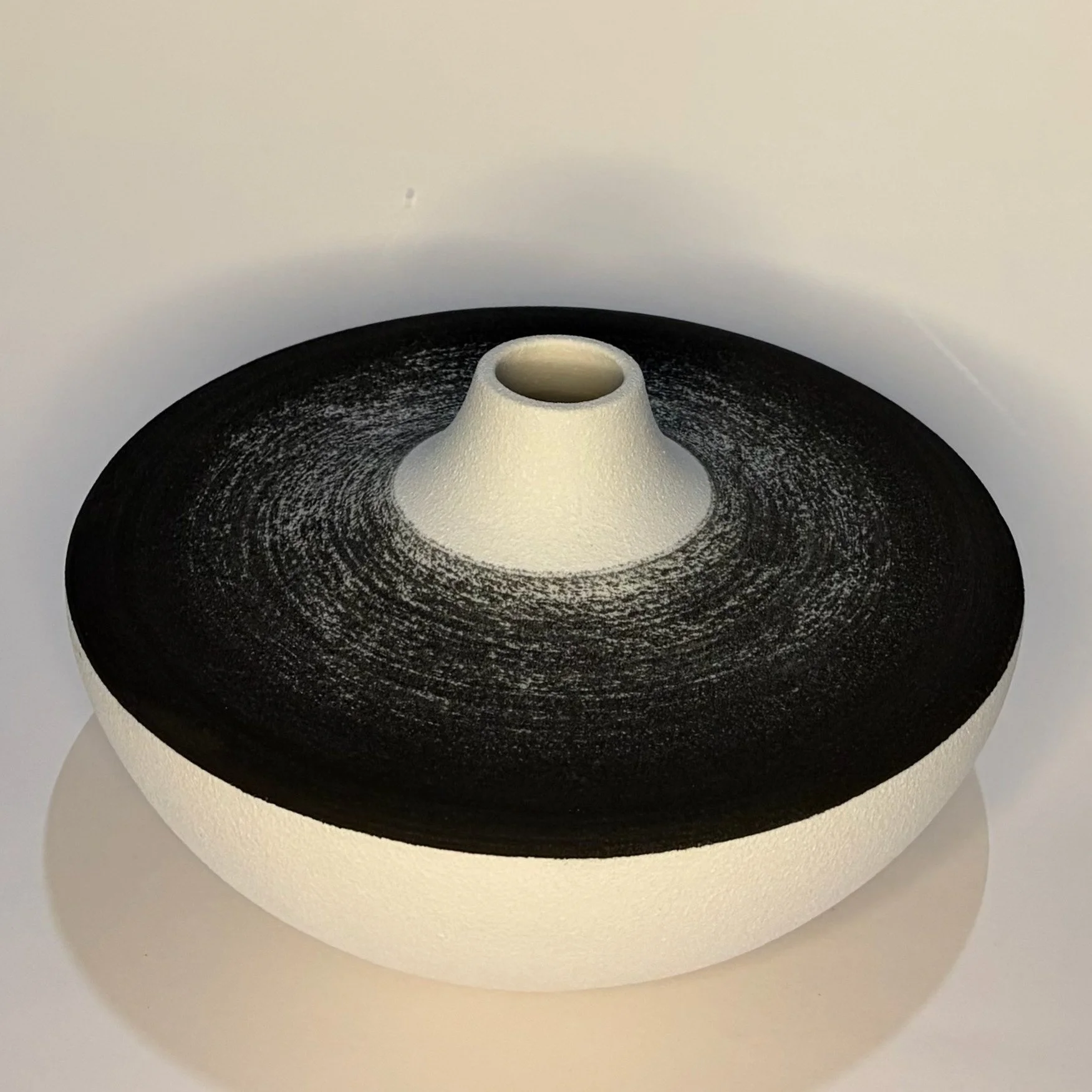105-white clay vase black top.jpg