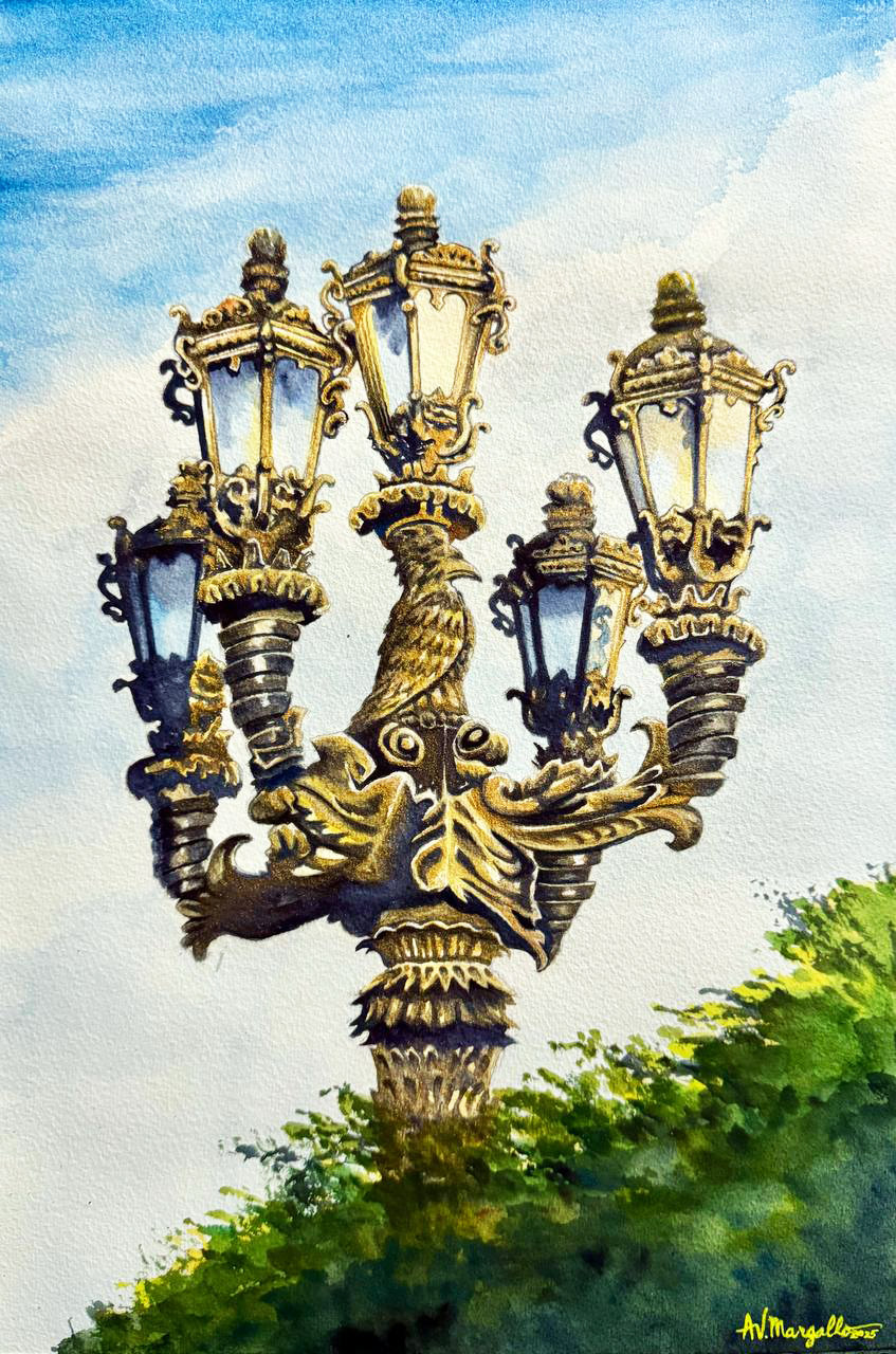 Lampara sa Plaza Rizal, 2025 | 18 x 12 inches