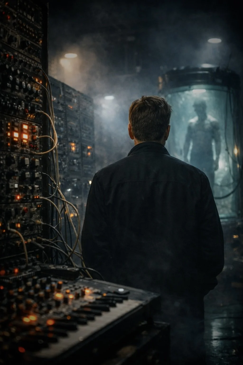 Tom Ashberg in his lab of synths and biotechnology.