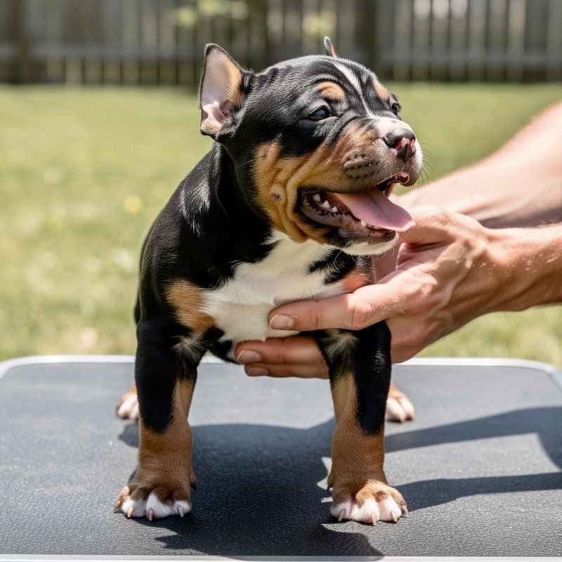 Tri-color puppy