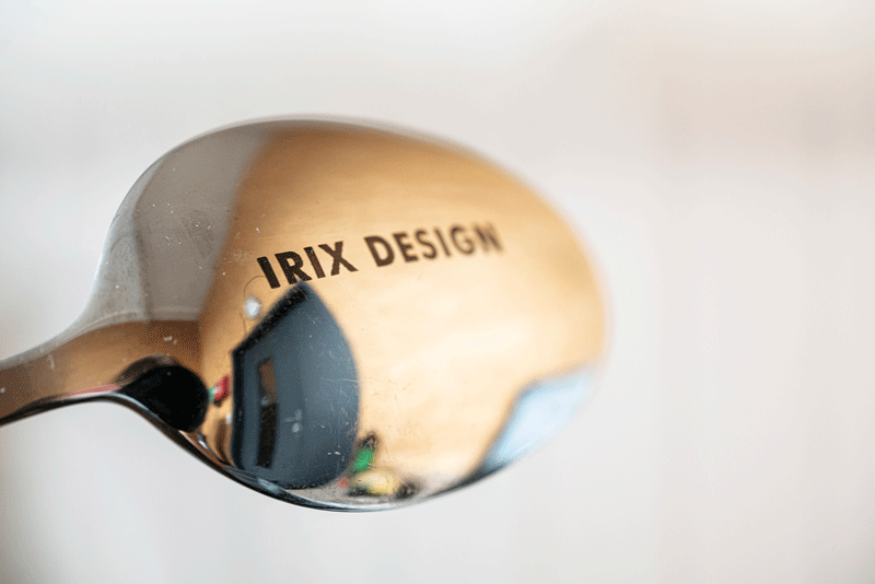 Löffel aus Edelstahl mit Lasergravur IRIX Design