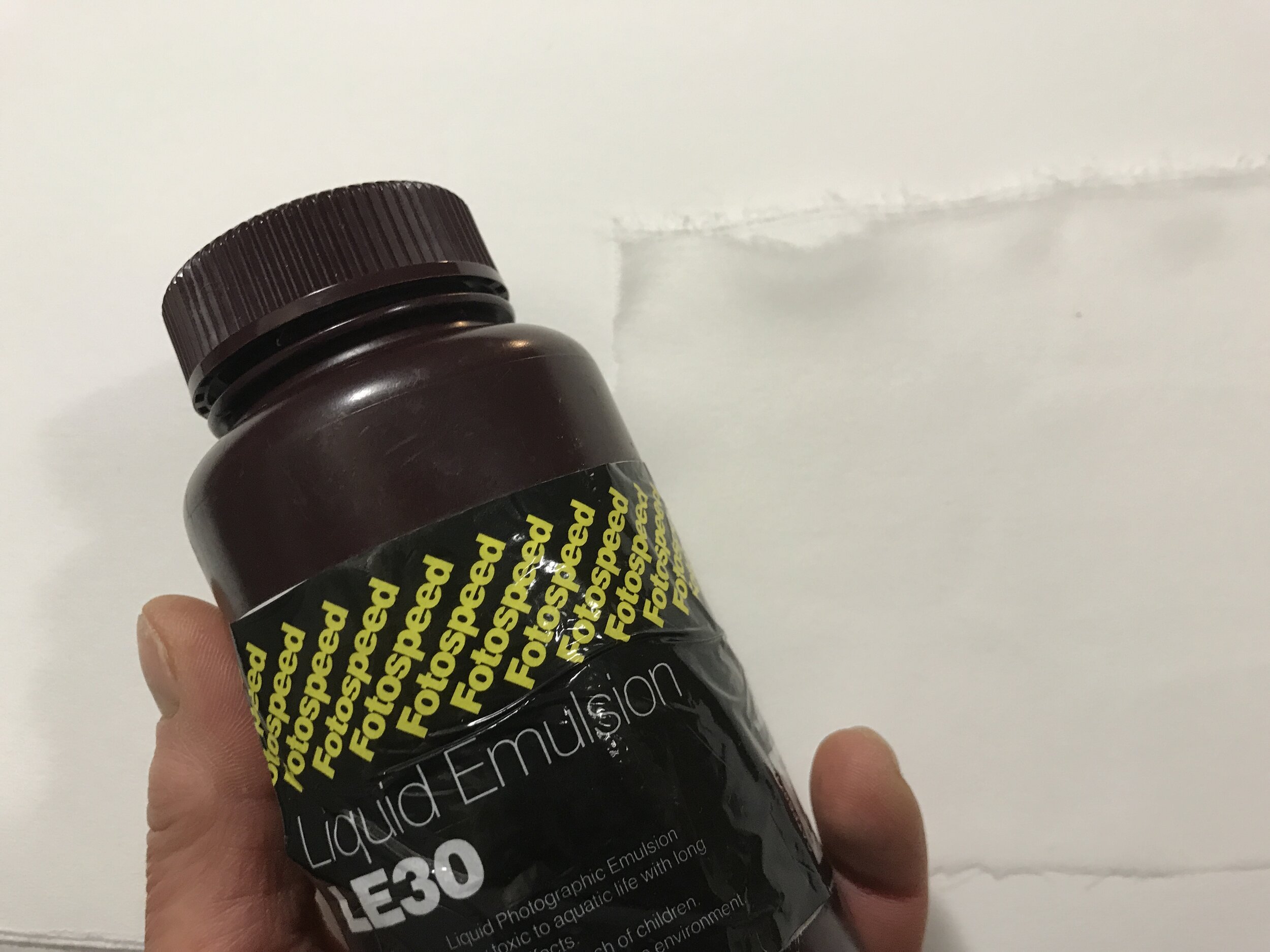 Liquid emulsion is a light sensitive silver gelatin compound.