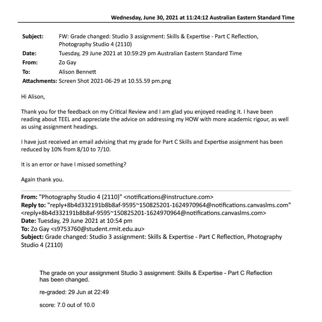 Email send to Alison Bennett, 29 June 2021.