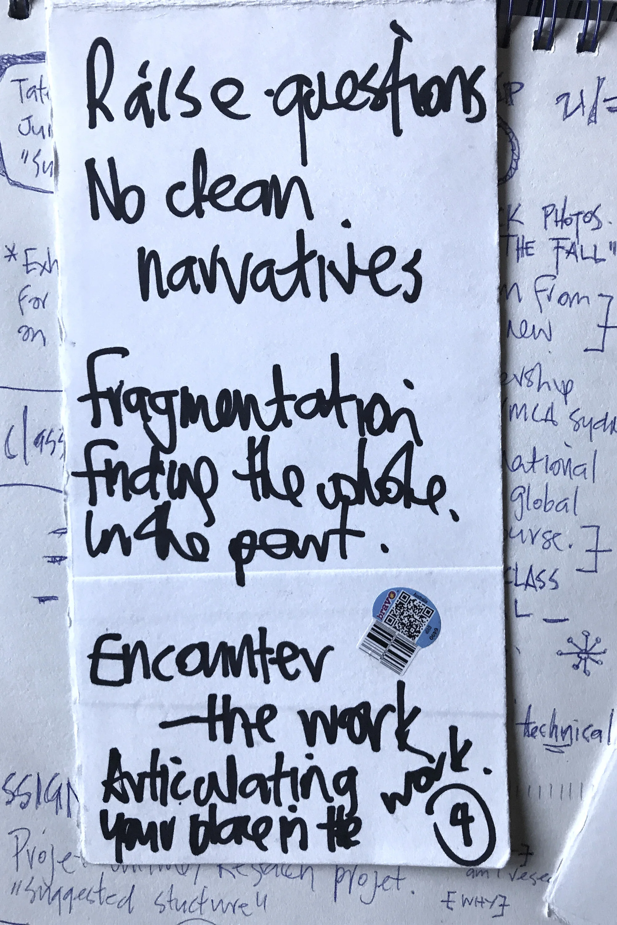 Figure 4. TCCP class notes. Week 2, page 1. Zo Gay, 2021.