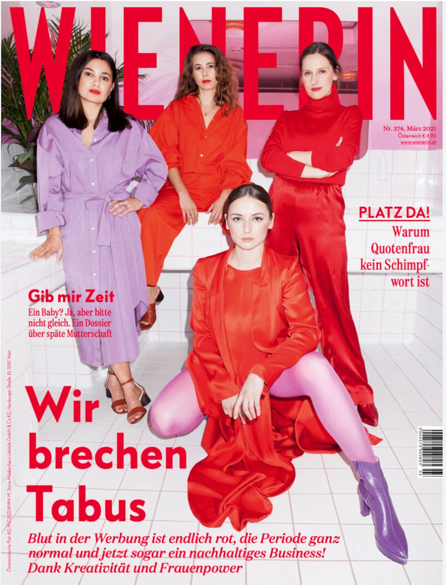 MADELEINE ALIZADEH, ANN-SOPHIE CLAUS, SINJA STADELMAIER AND LAURA KARASINKSI FOR WIENERIN