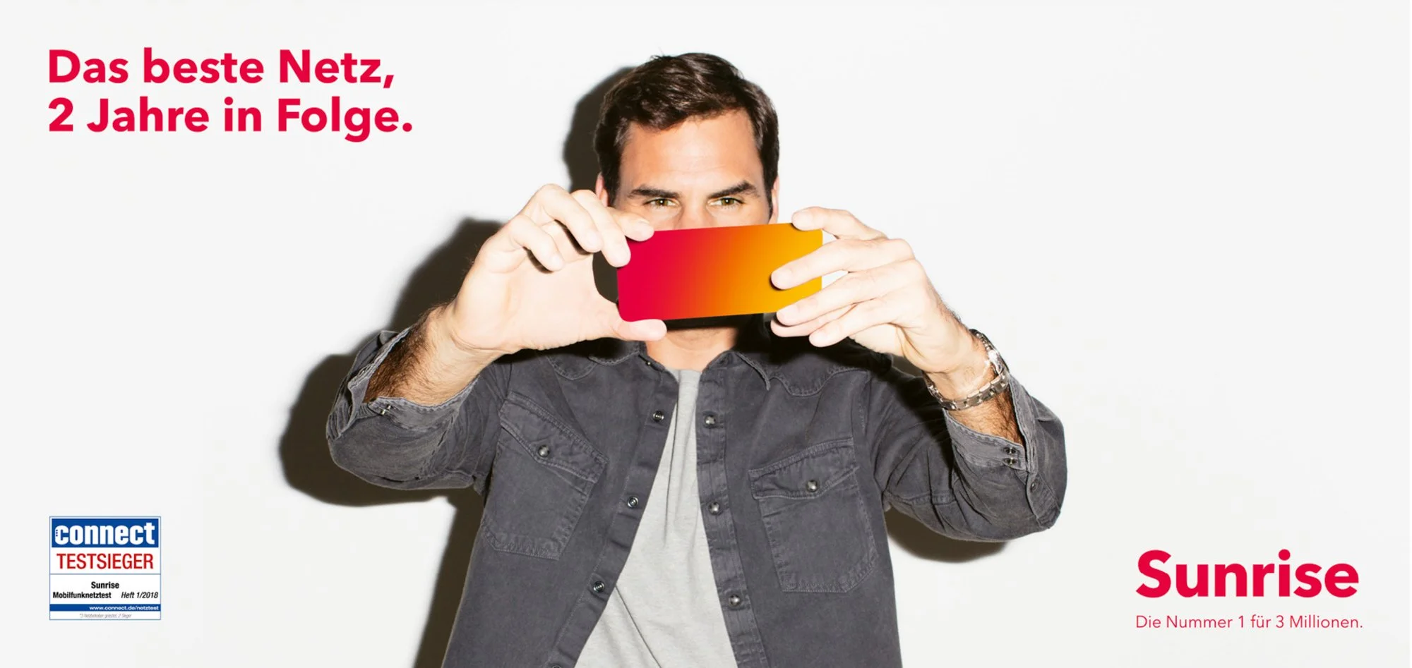 ROGER FEDERER
FOR SUNRISE.CH 