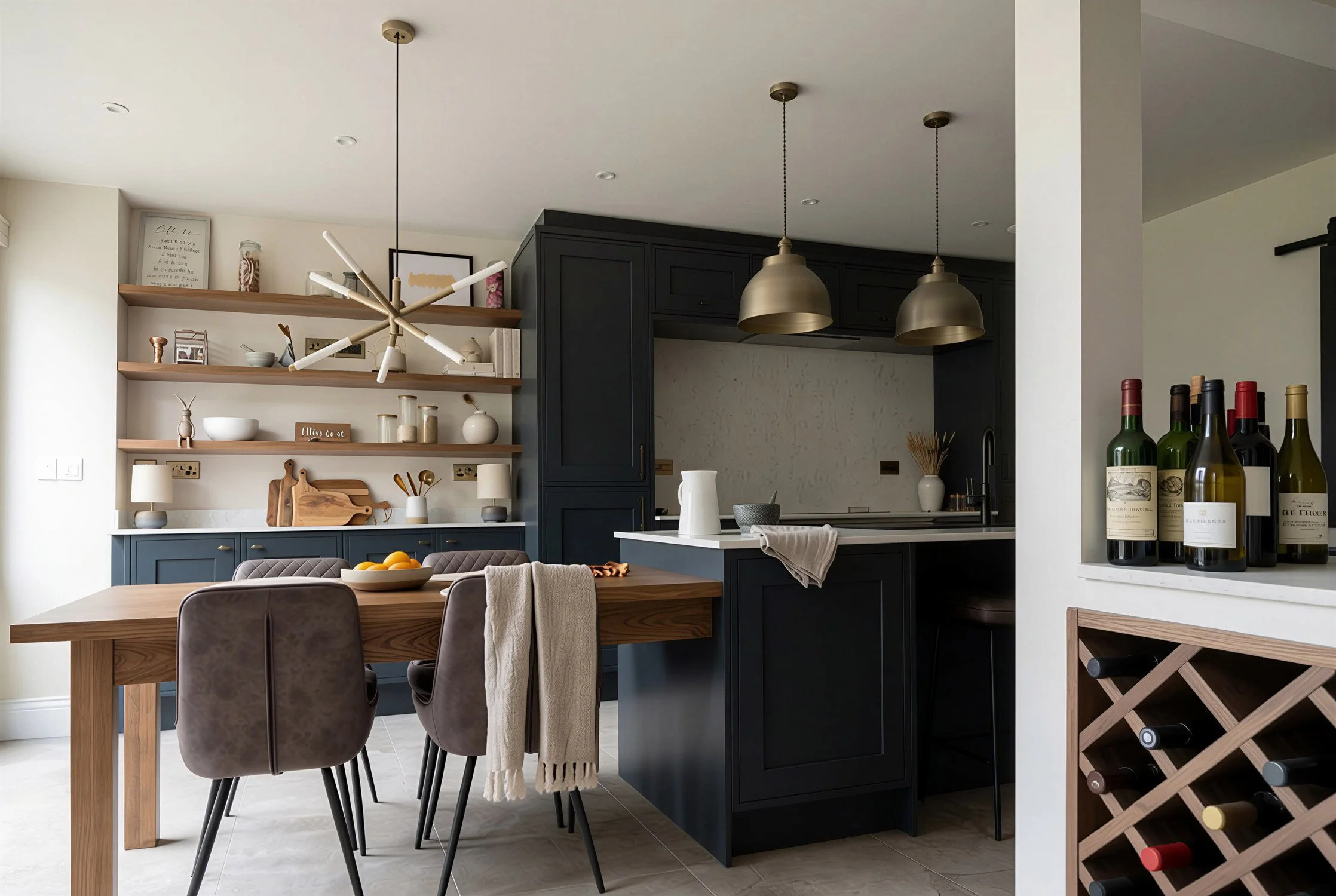 navy-shaker-kitchen-island-brass-pendants-oak-dining-table_2.jpg