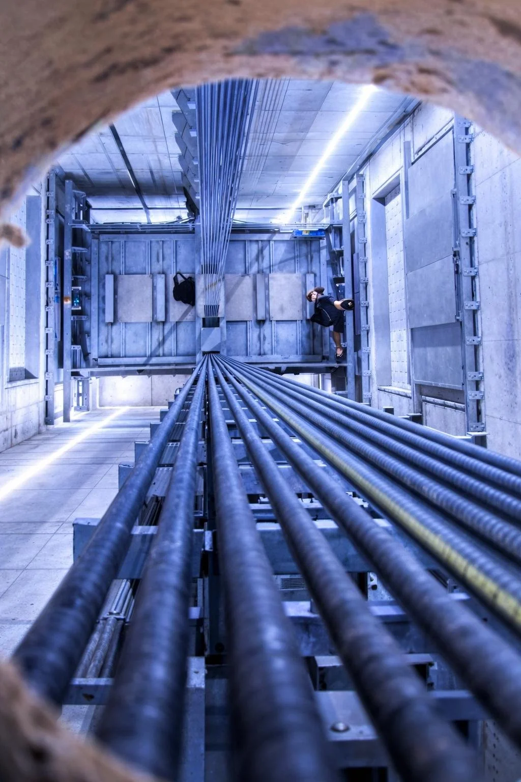 Liftschacht von Oben