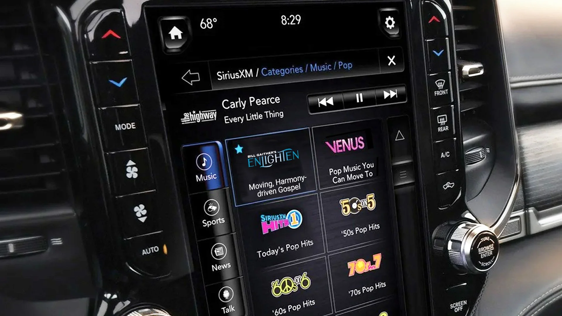 Bill Gaither's enlighten Logo In-Vehicle Display | Abby Blank Design | New York