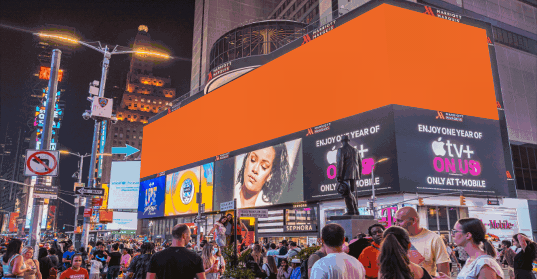 SiriusXM Women's History Month Times Square Billboard | Abby Blank Design | New York