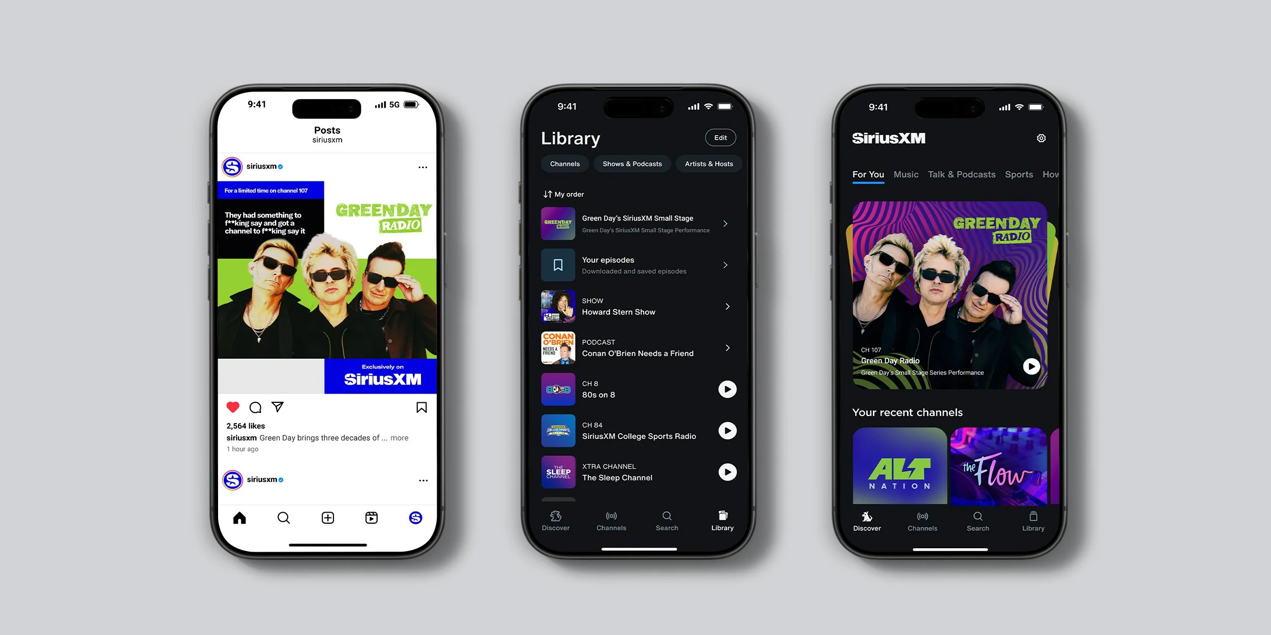 Green Day Radio Social Media Assets | Abby Blank Design | New York