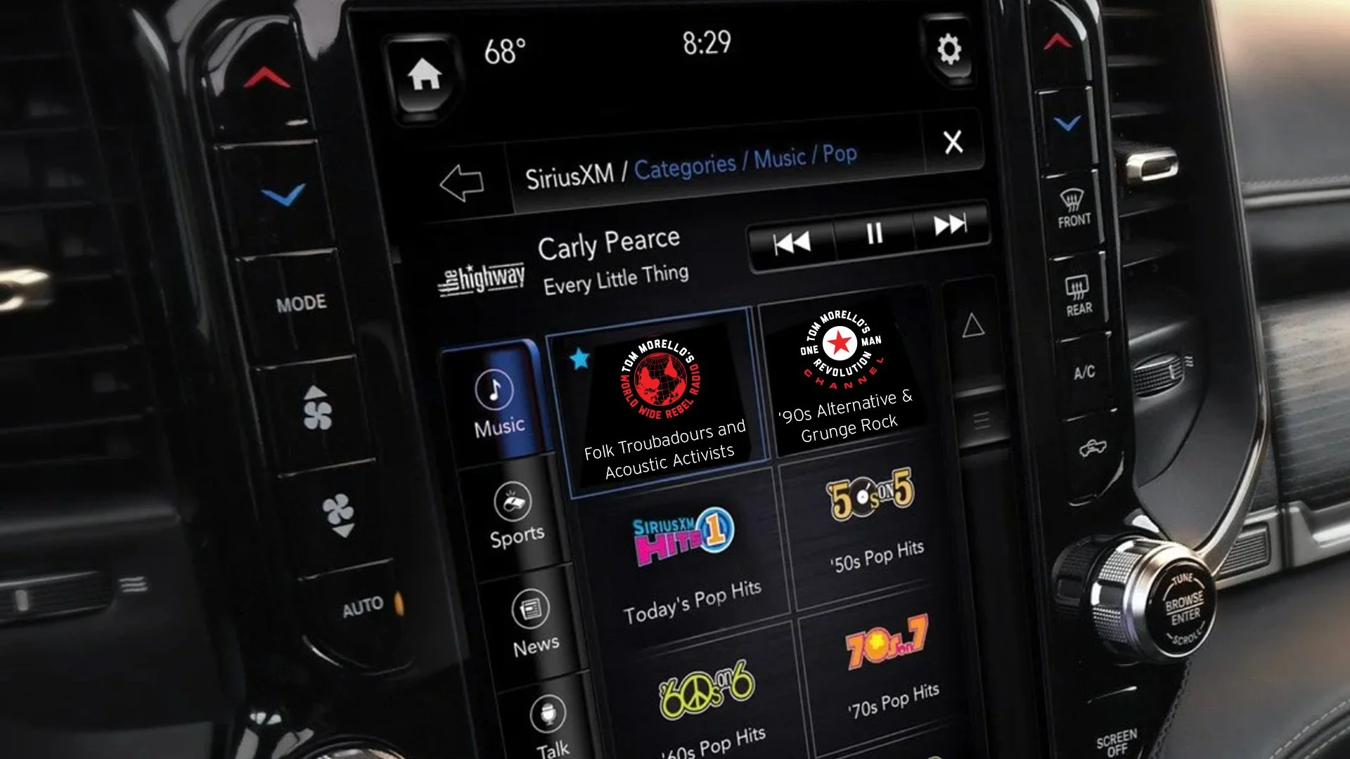 Tom Morello Logos In-Vehicle Display | Abby Blank Design | New York