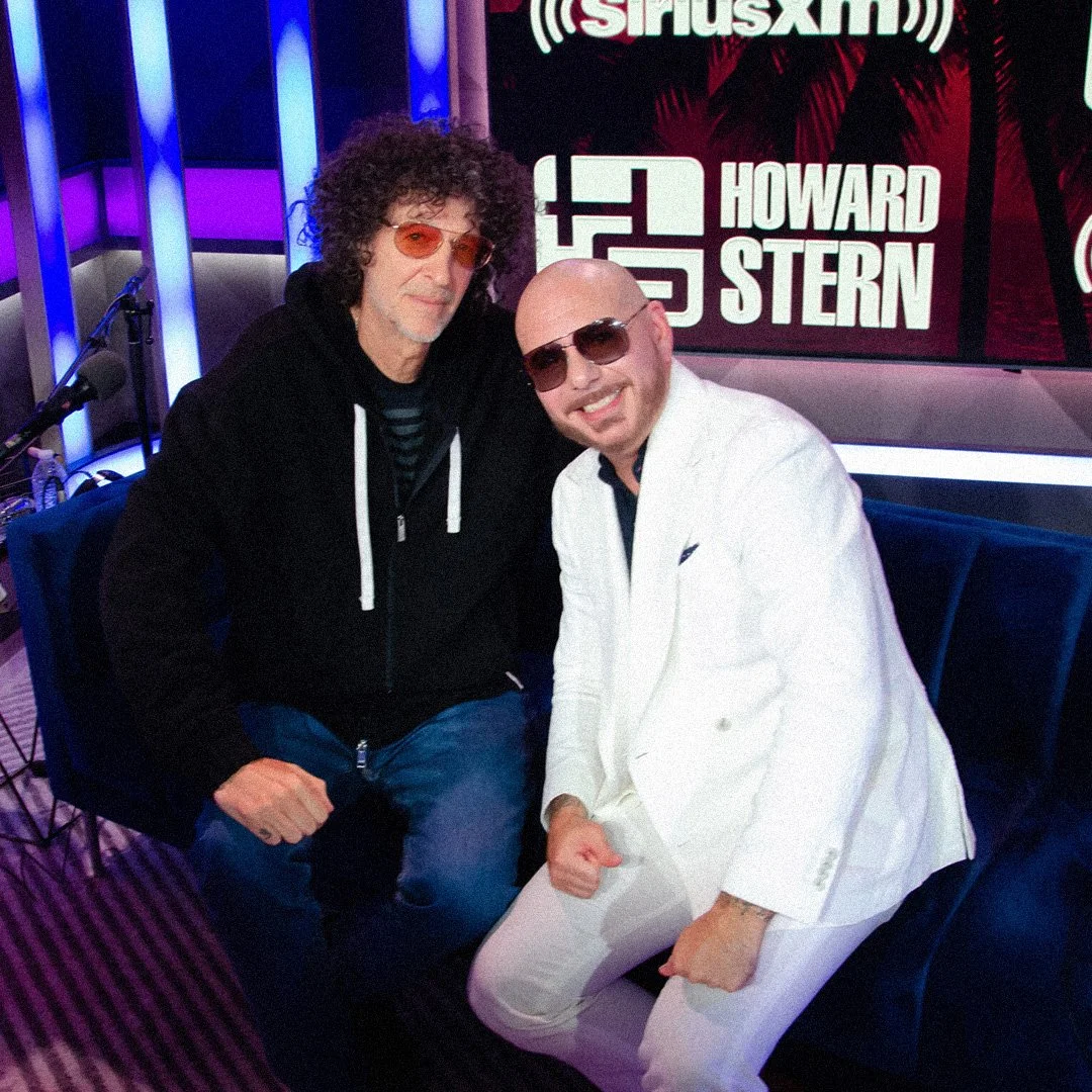Howard Stern and Pitbull