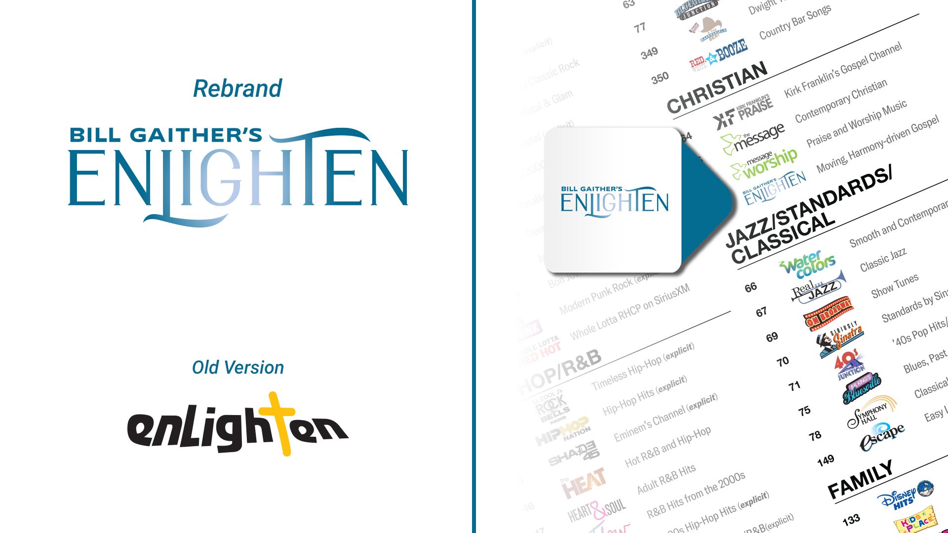 Bill Gaither's enLighten Logo Rebrand | Abby Blank Design | New York