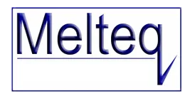 Meltec logo with the company name in blue text and a stylized lightning bolt