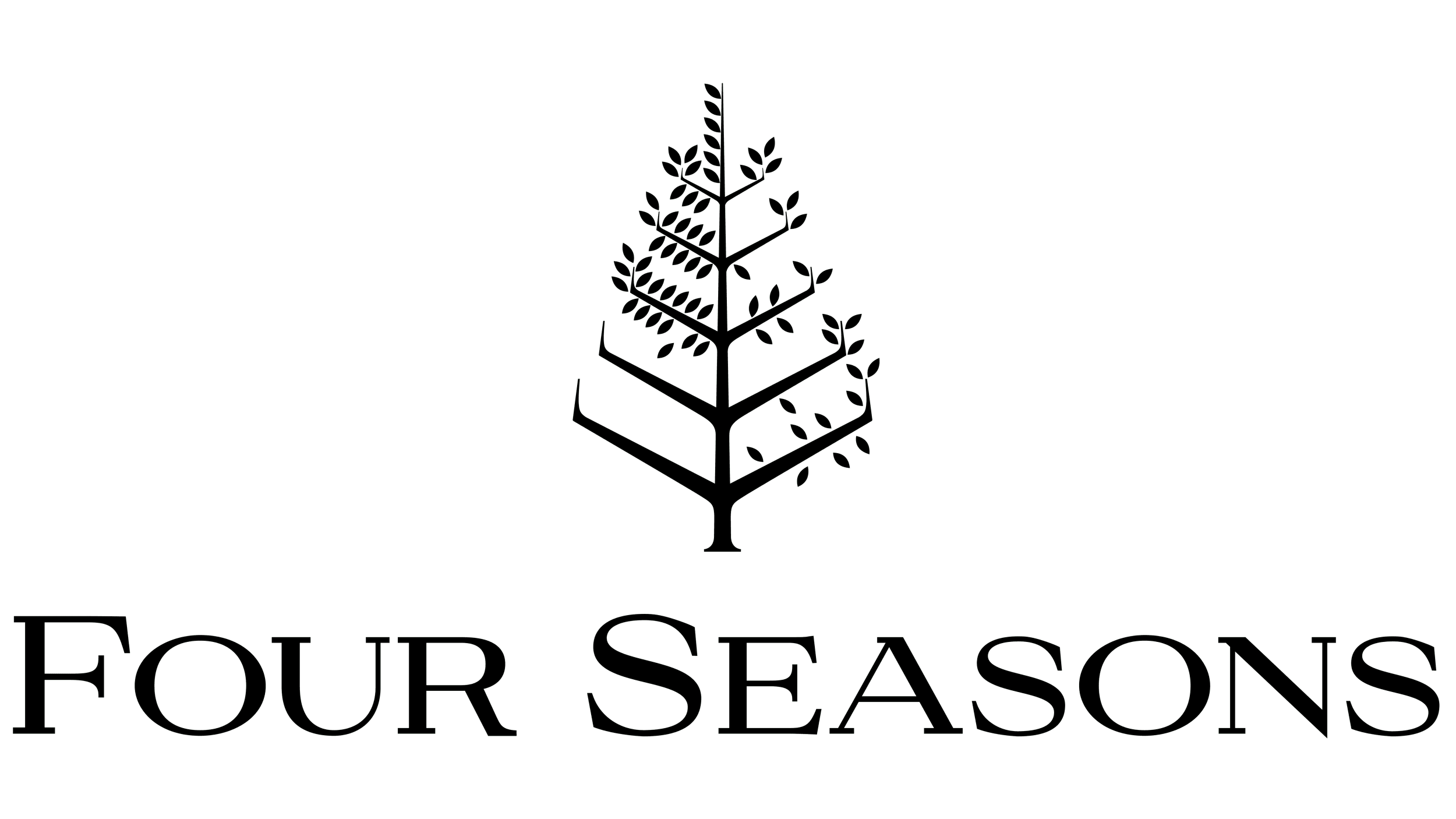 Logo featuring a stylized tree with soil layers underneath and the text 'Four Seasons' below.