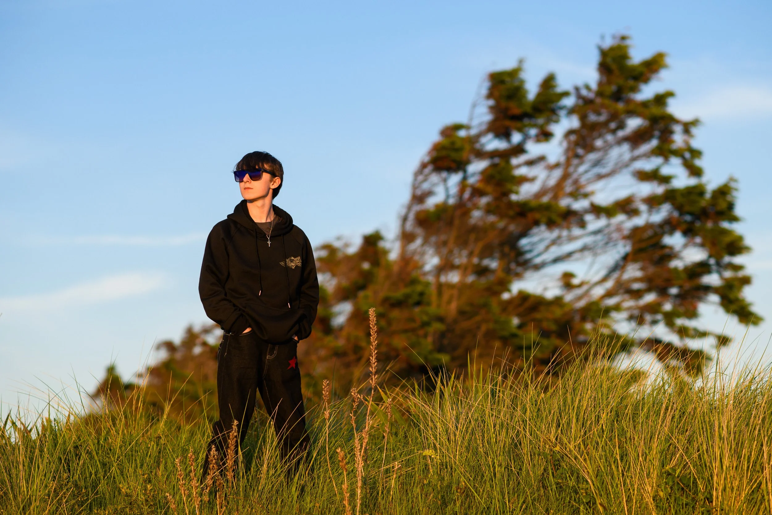 Portrait Photography France – sunset portrait in Normandy with natural light
