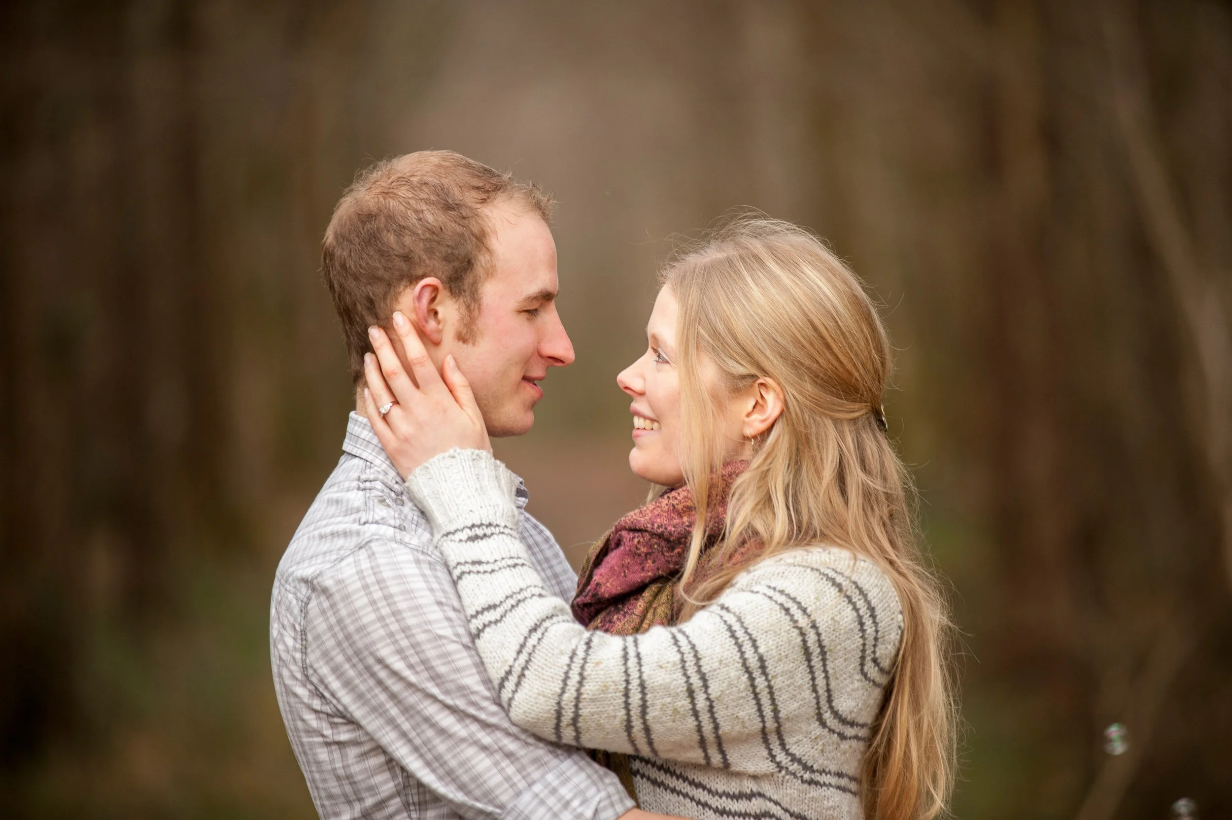 Engagement Photography Offaly – couple portrait outdoors at Charleville Forest Tullamore