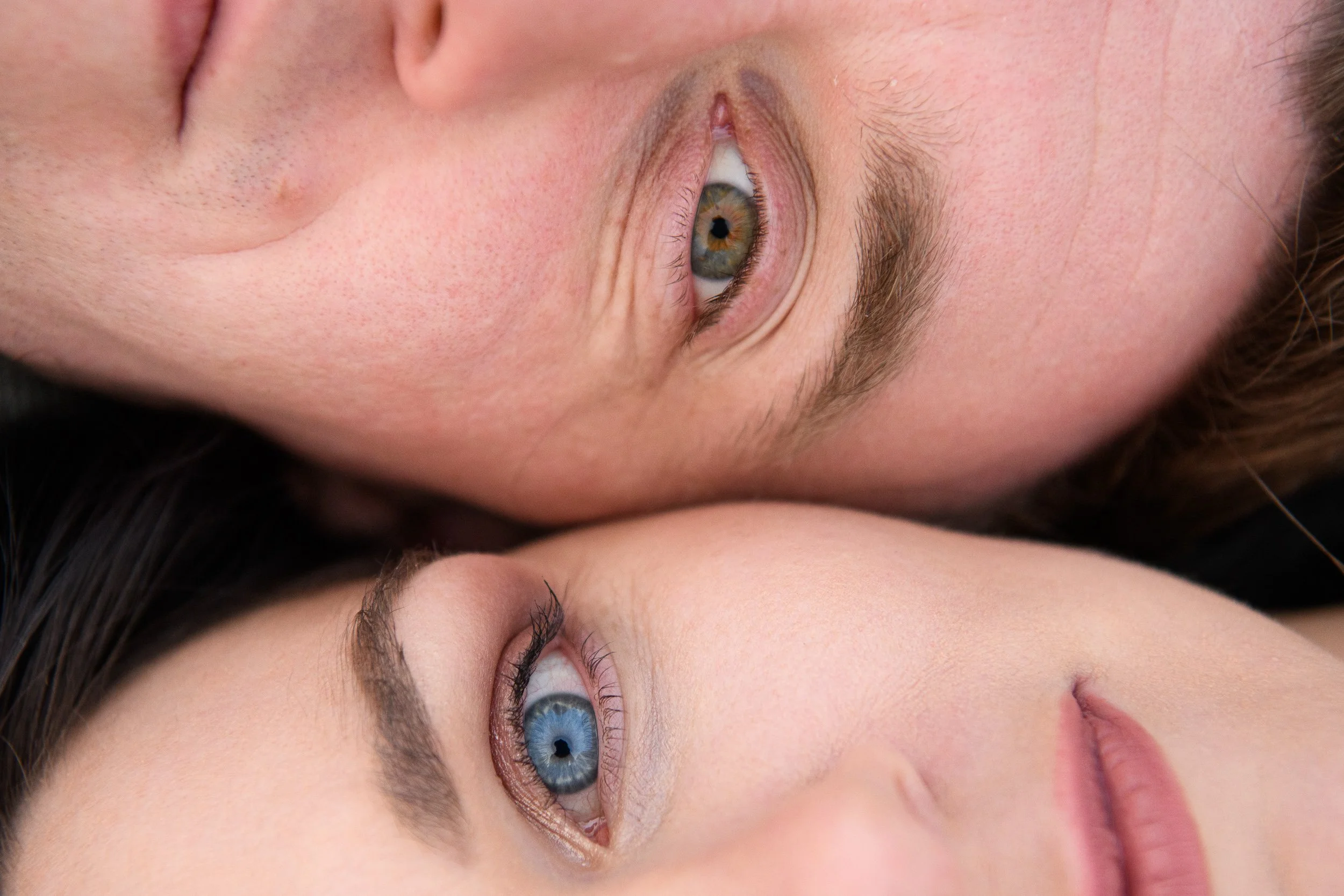 Fine Art Portrait Photography Ireland – close-up portrait of man and a women with soft light