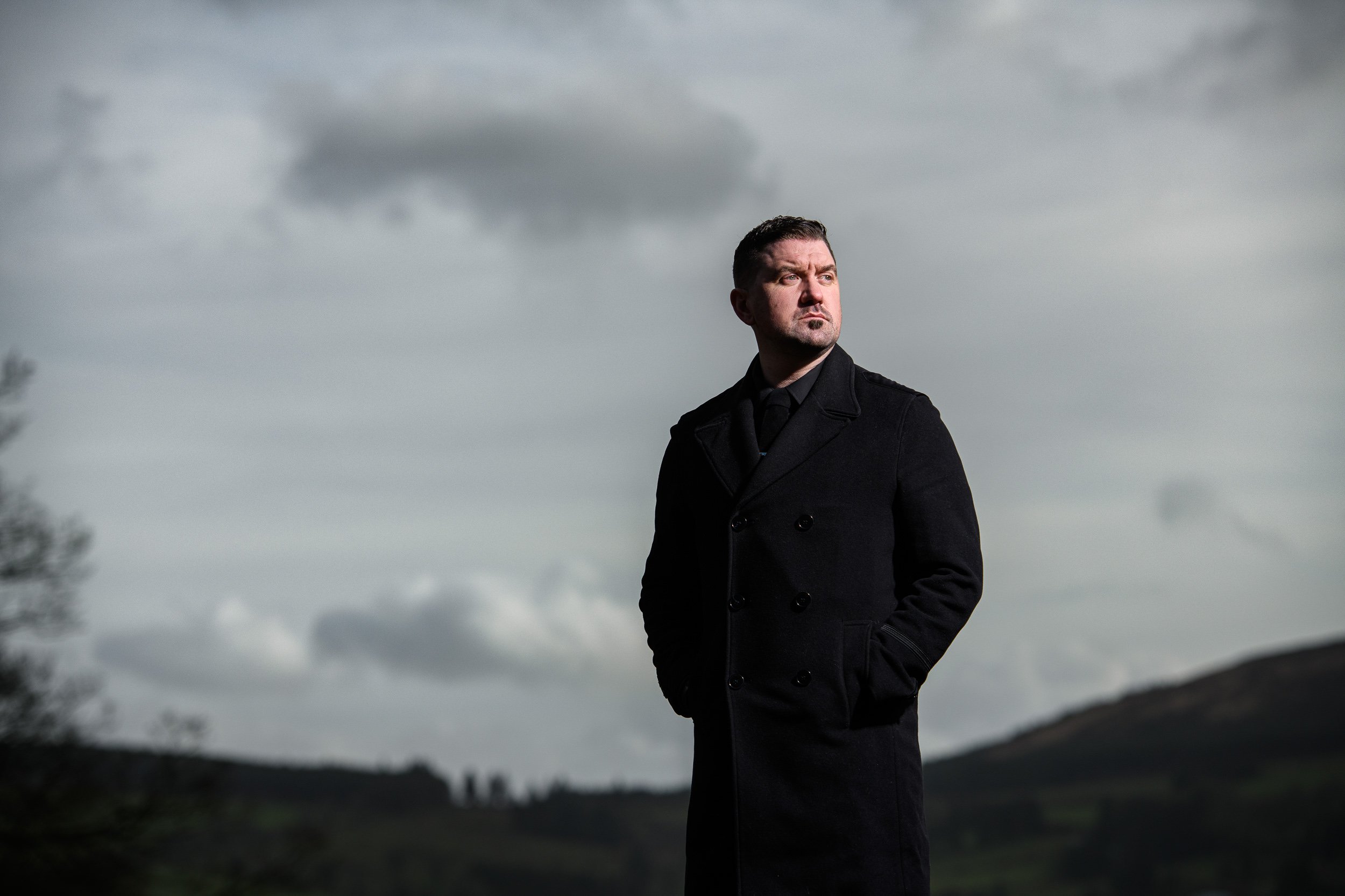 Portrait Photography Limerick – outdoor portrait with dramatic sky