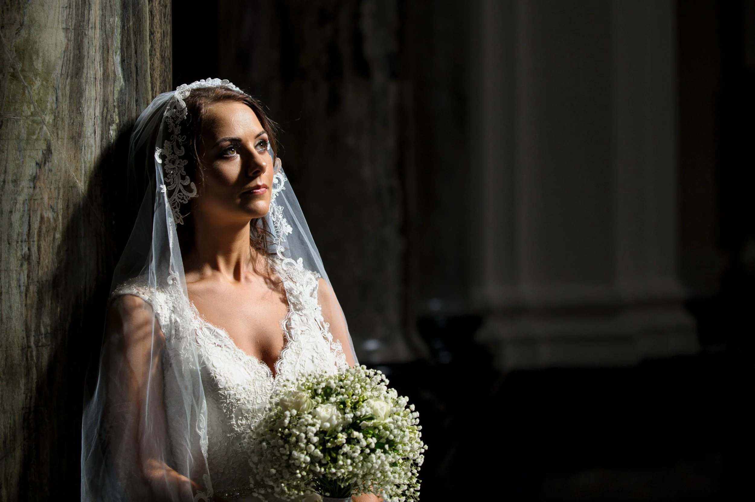 Wedding Photography Athlone – bride portrait at St Peter and St Paul’s Cathedral