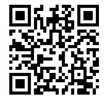 A black and white QR code.