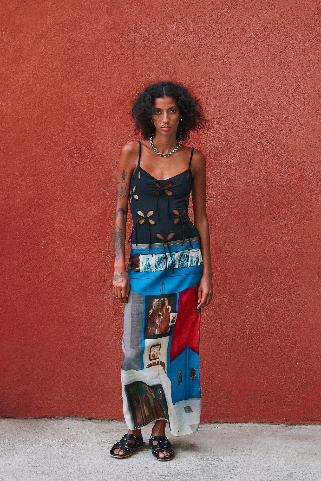 Mouzáhres Ag Marina Wrap Skirt