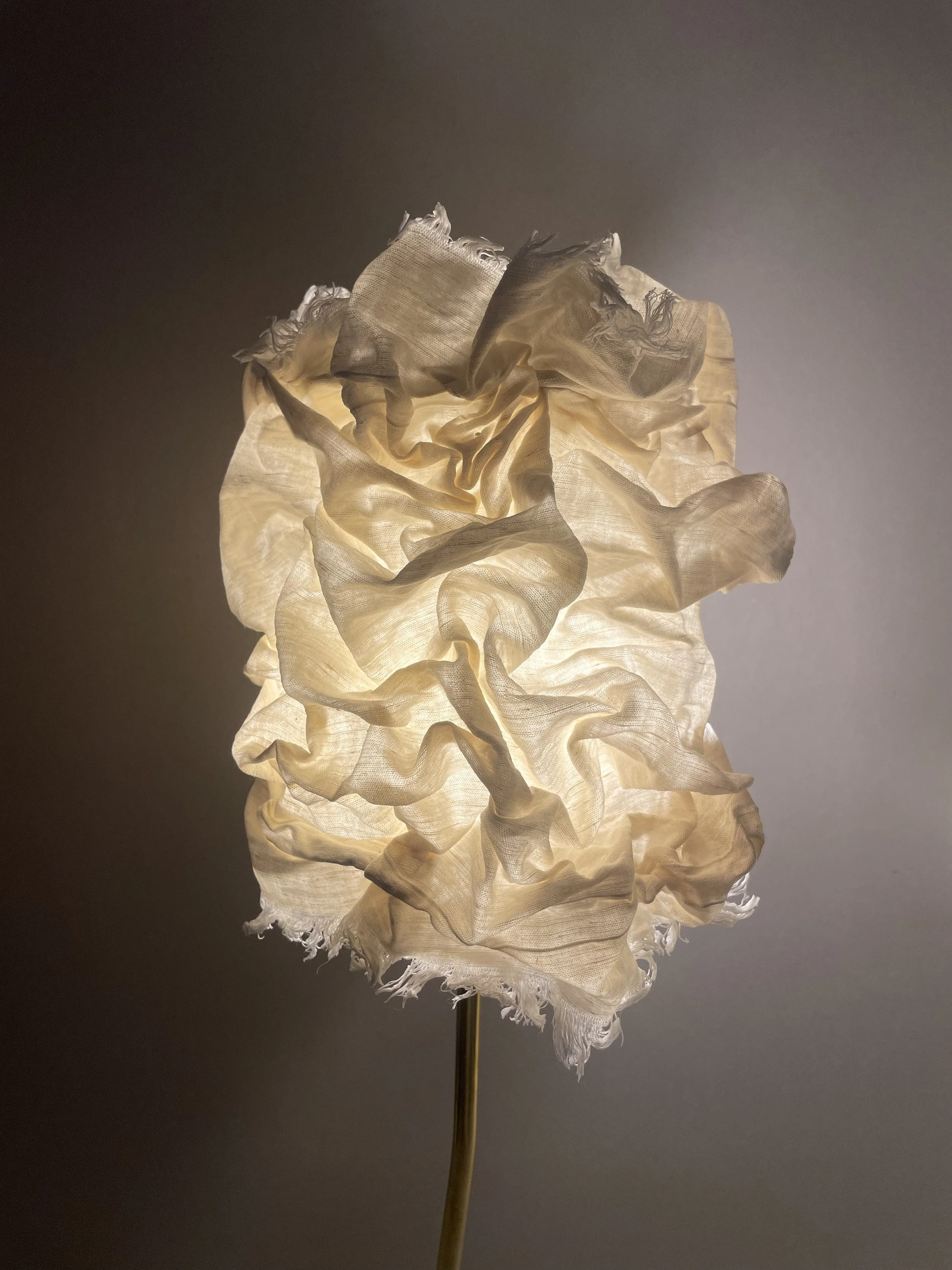 Bernini Half, 2026, linen- iron , h. 28 cm, d. 20 cm Orsina Sforza Luci .jpg