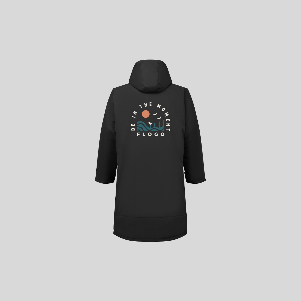 Flogo Be In The Moment Changing Robe Black back.png