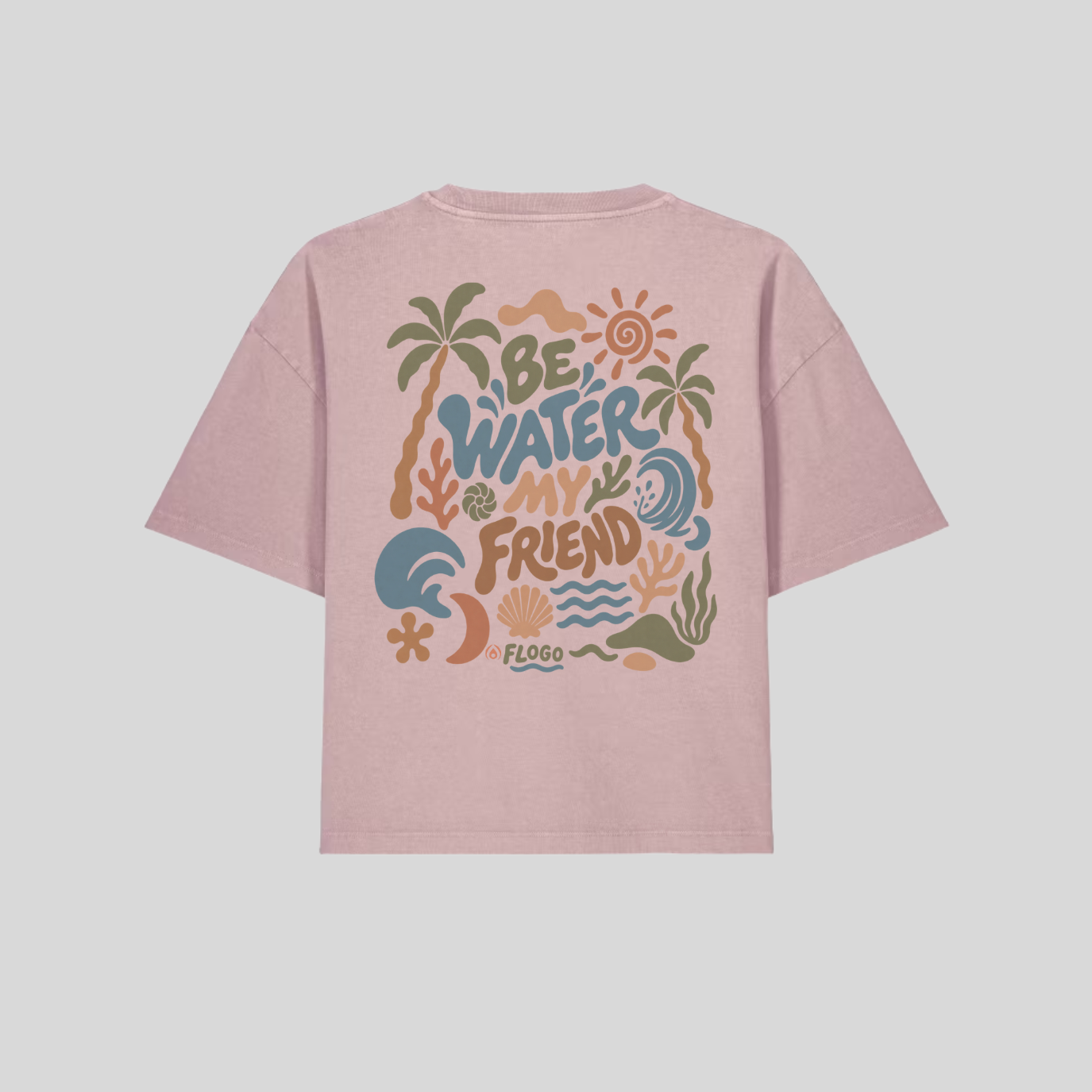 Flogo Ladies be water tee back.png