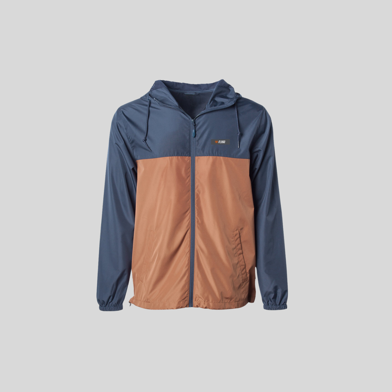 Flogo Core Windbreaker, Warm Russet .png