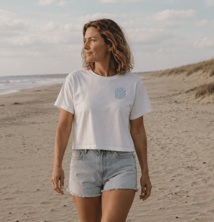 Stay Wild Ocean Child Tee on model