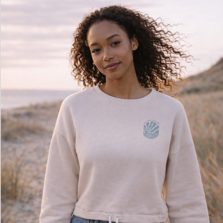 Stay Wild Ocean Child Cropped Sweatshirt