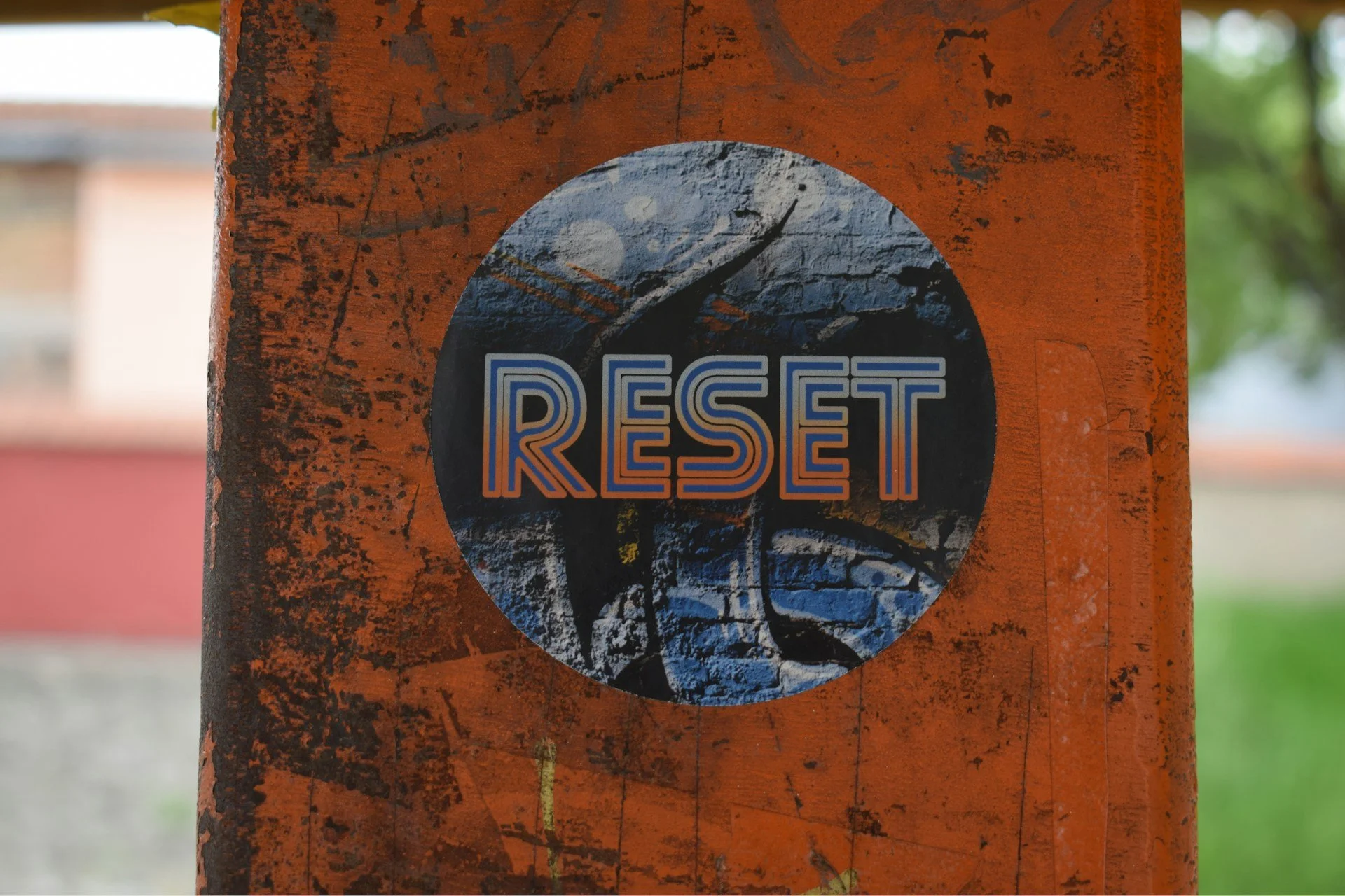Reset sticker
