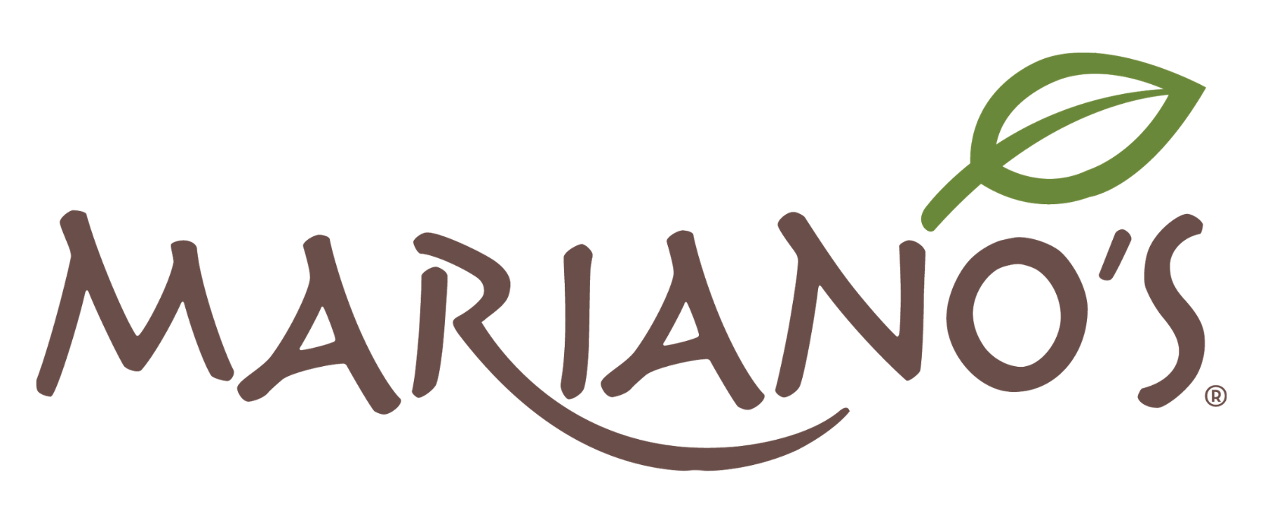 Marianno's logo with the word 'Marianno's' in brown and a green leaf above the apostrophe.