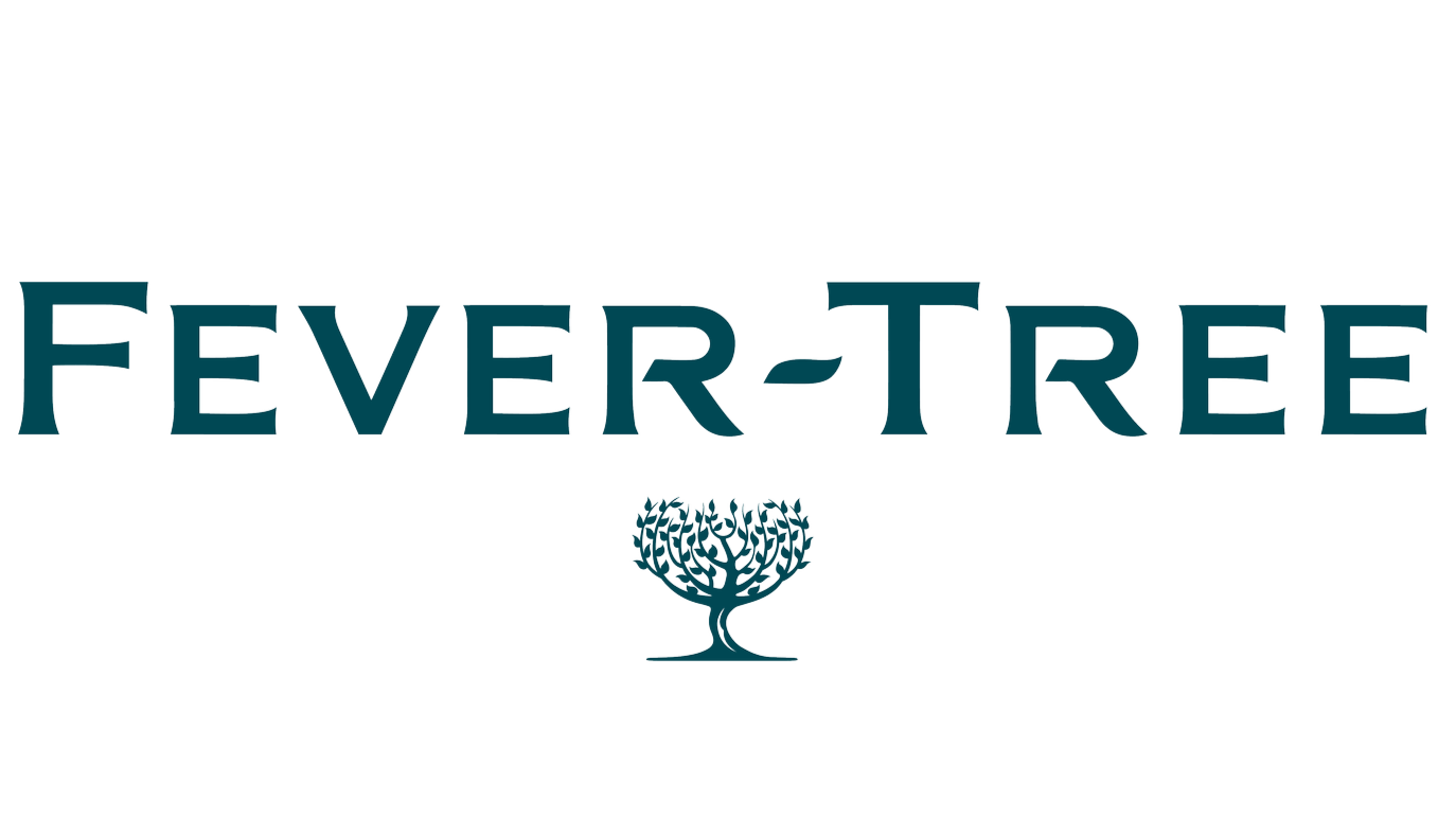 Fever-Tree logo with stylized tree and text.
