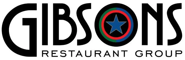 Gibsons Restaurant Group logo with text and a star inside a circle in the 'O' of 'GIBSONS'.