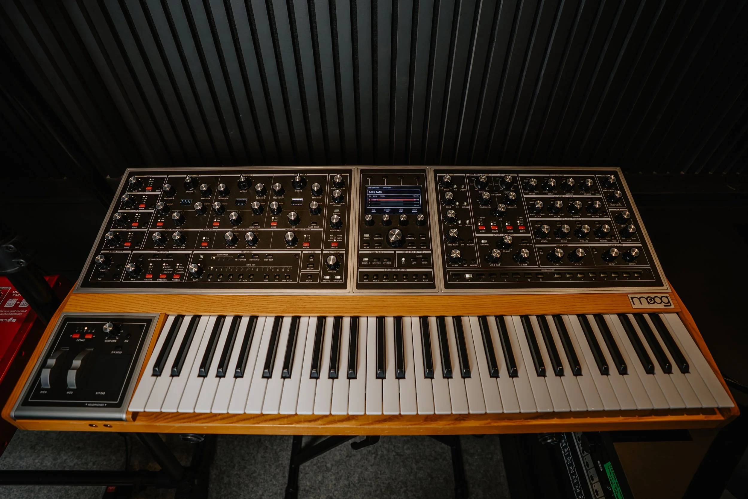 A Moog One synthesizer.