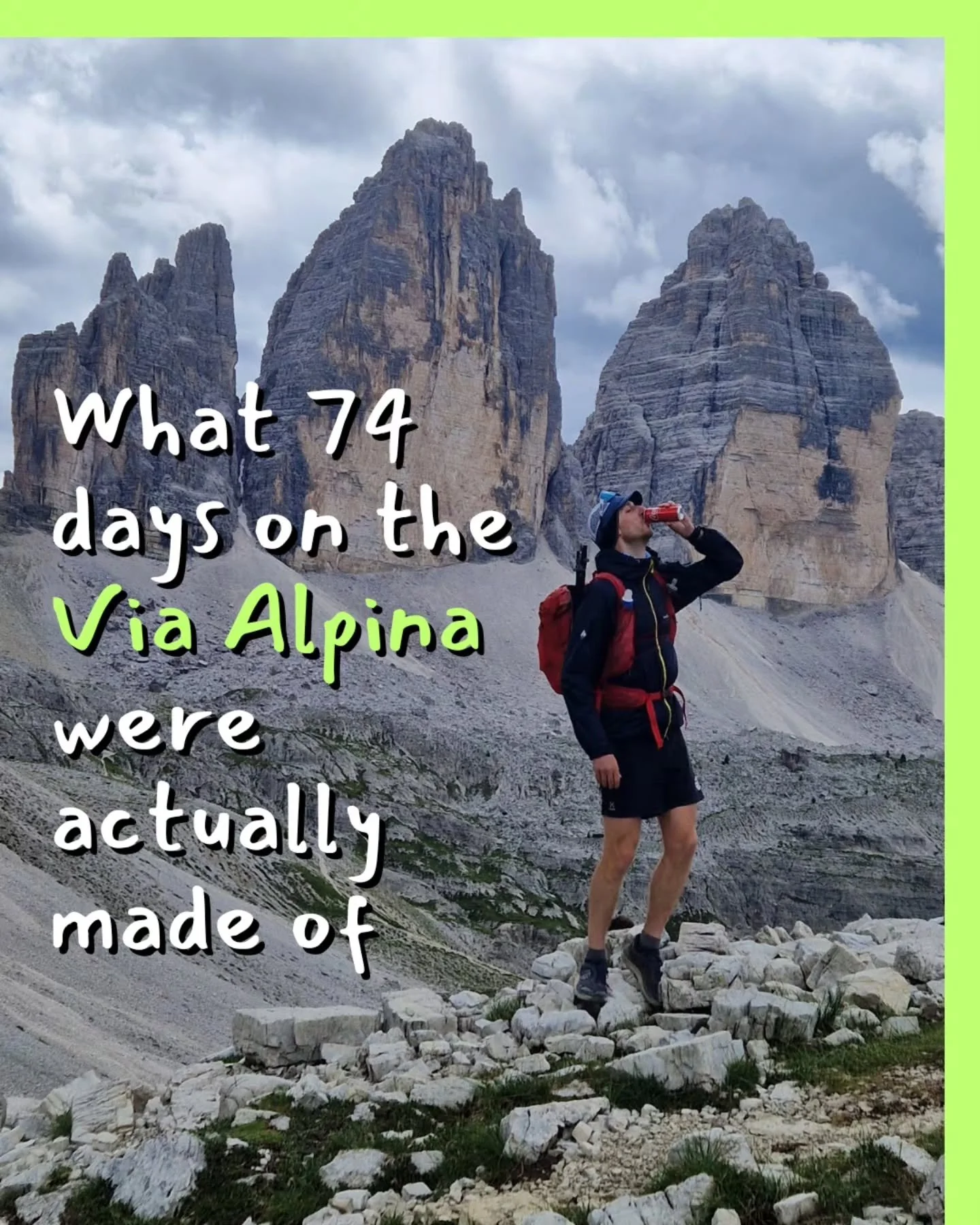 74 days on the @viaalpina. The trail was the easy part. I'm only posting this now, and slide 10 explains why.

Next time I'd go slower. Not because of the miles, because of everything I ran past. The farmer who could have taught me how to make cheese