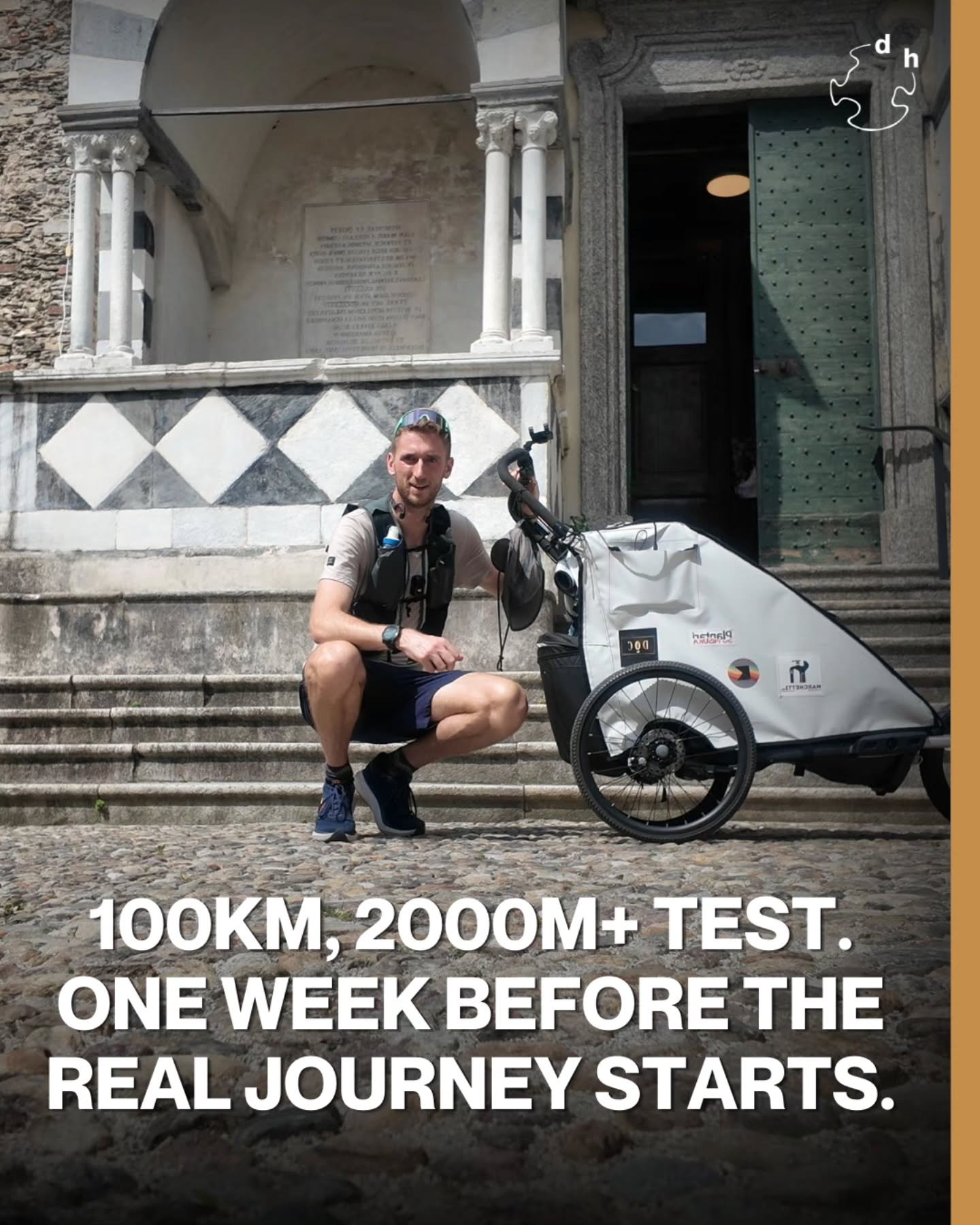 One week to go. So I tested everything I'll rely on! 

Three days. 100km. 2,000m of climbing, pushing the cart the whole way. The last real test before I leave and here's what I learned.

The cart doesn't mean I've stopped caring about weight. The te