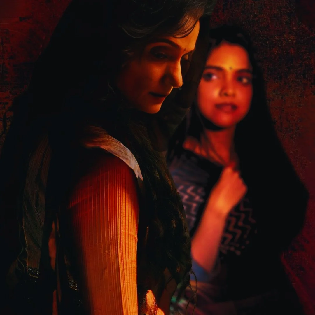 Savitha Sastry and Mayurakshi Sen in a still from the film A Song for Eresha, written and directed by AK Srikanth