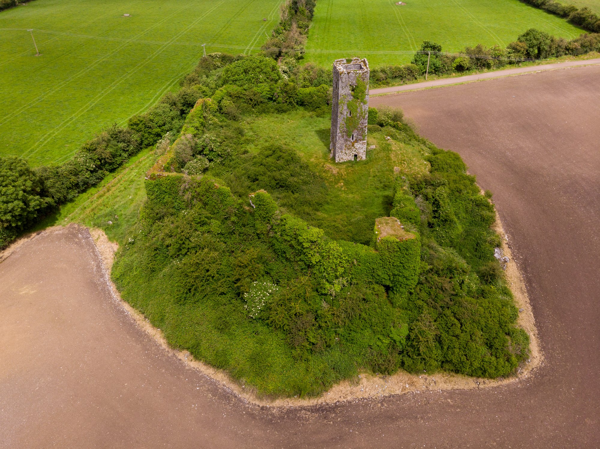 Aerial View of Ballincollig Castle