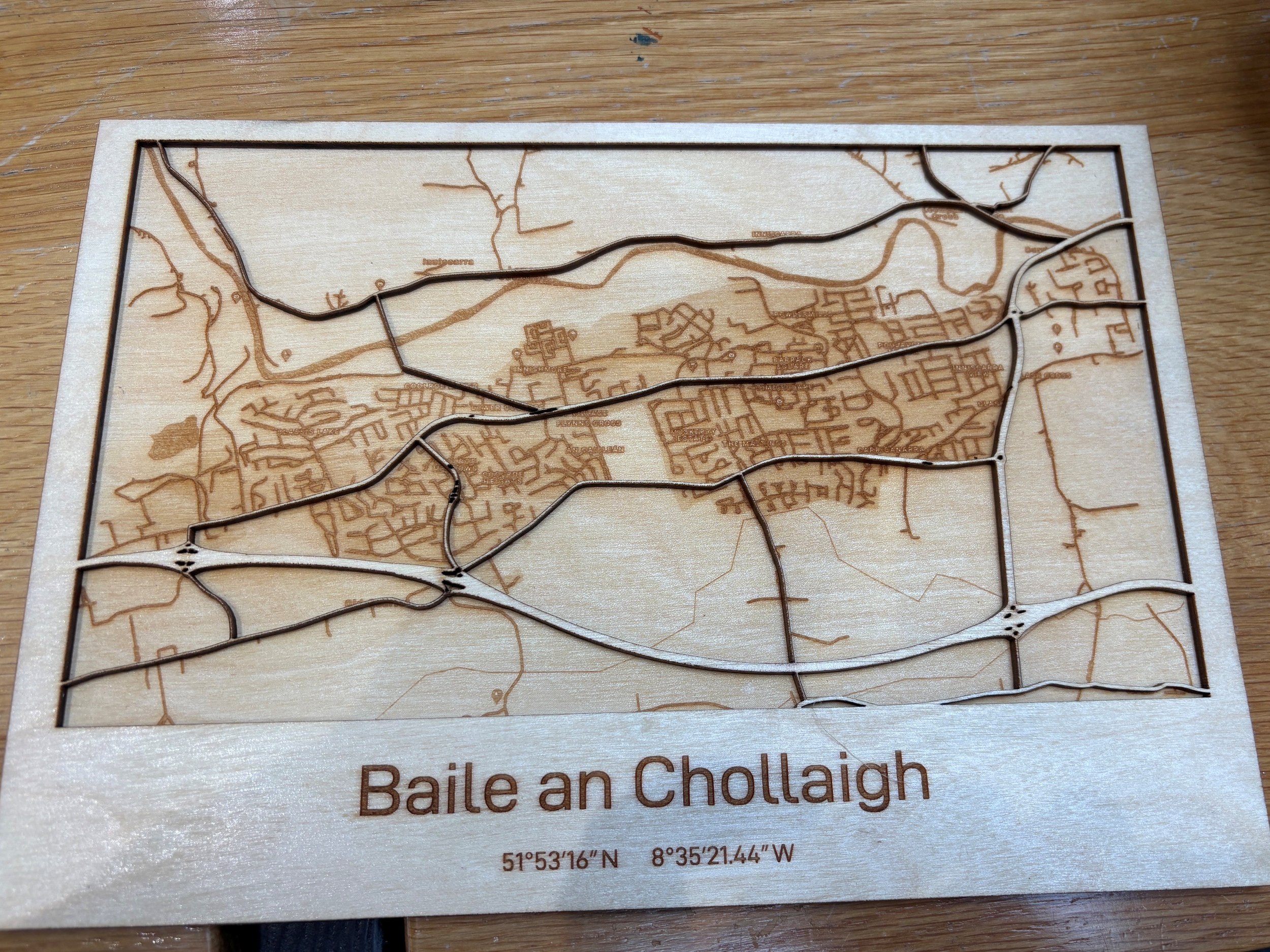 Wooden Map Presented by Monika of Printout