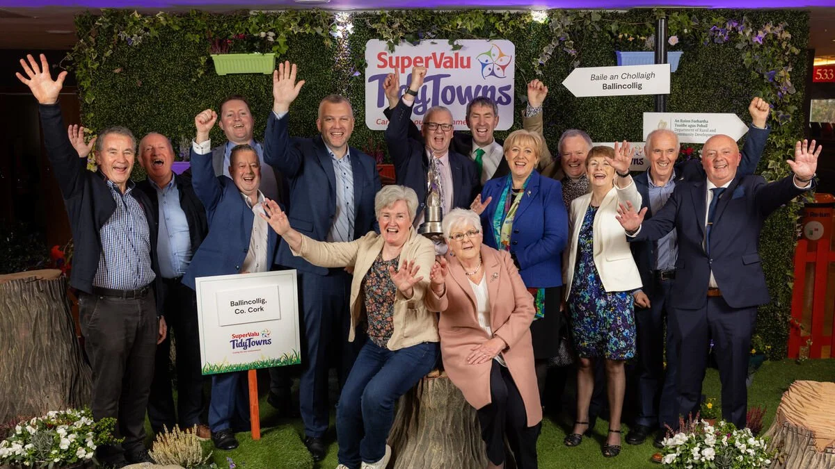 Ballincollig Tidy Towns Awards. Image Source: Irish Examiner. Photographer: Naoise Culhane