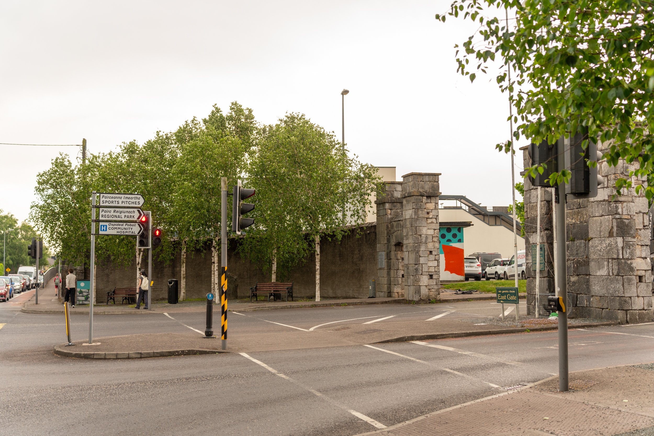 Old stone walls from former barracks