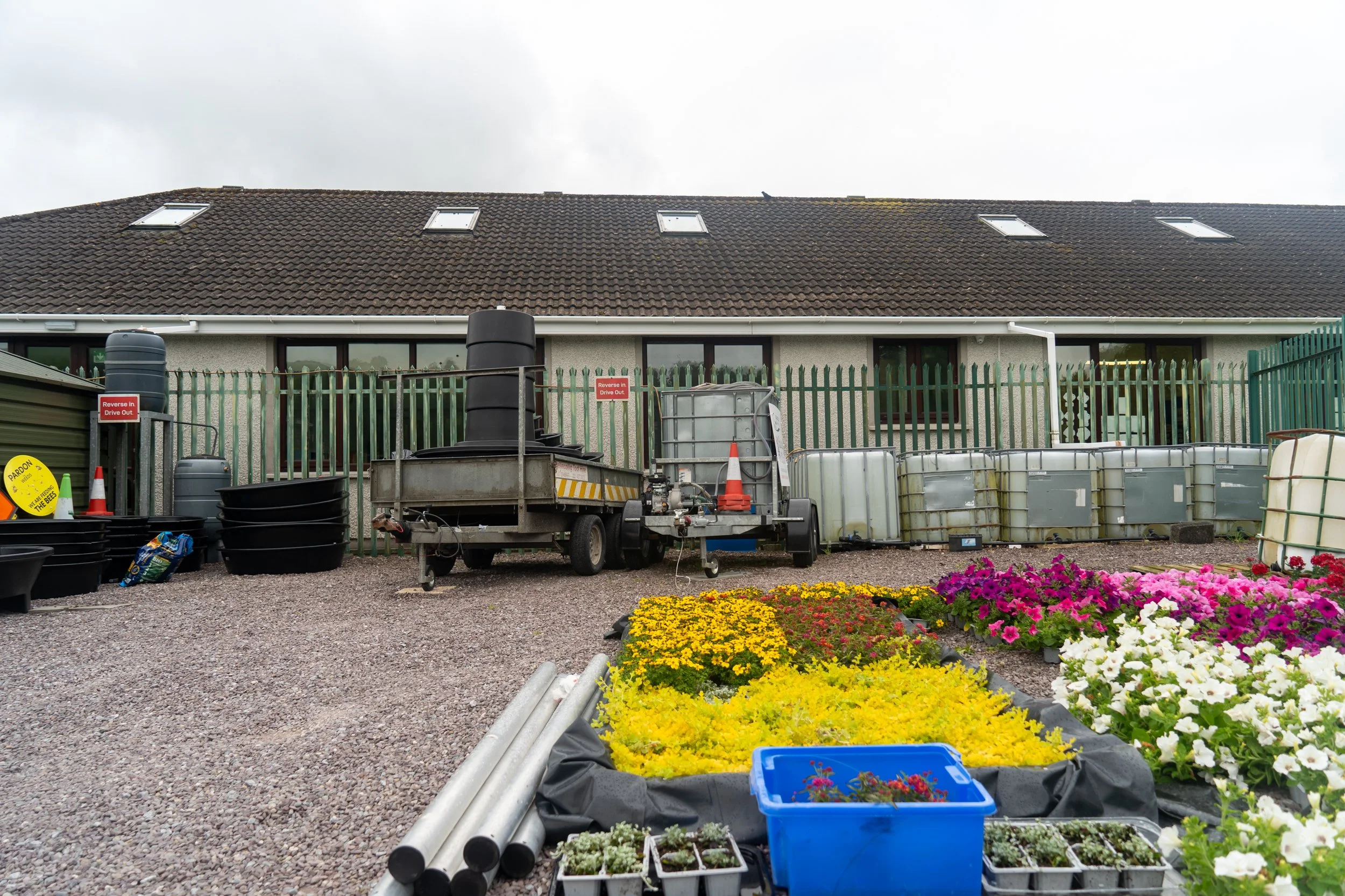 BTT Headquarters Flower Beds