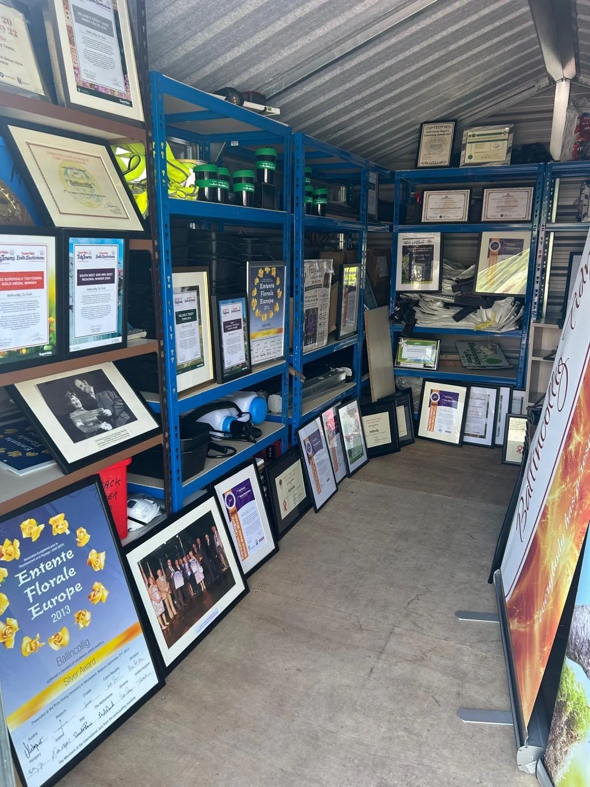 Award display by Cathal