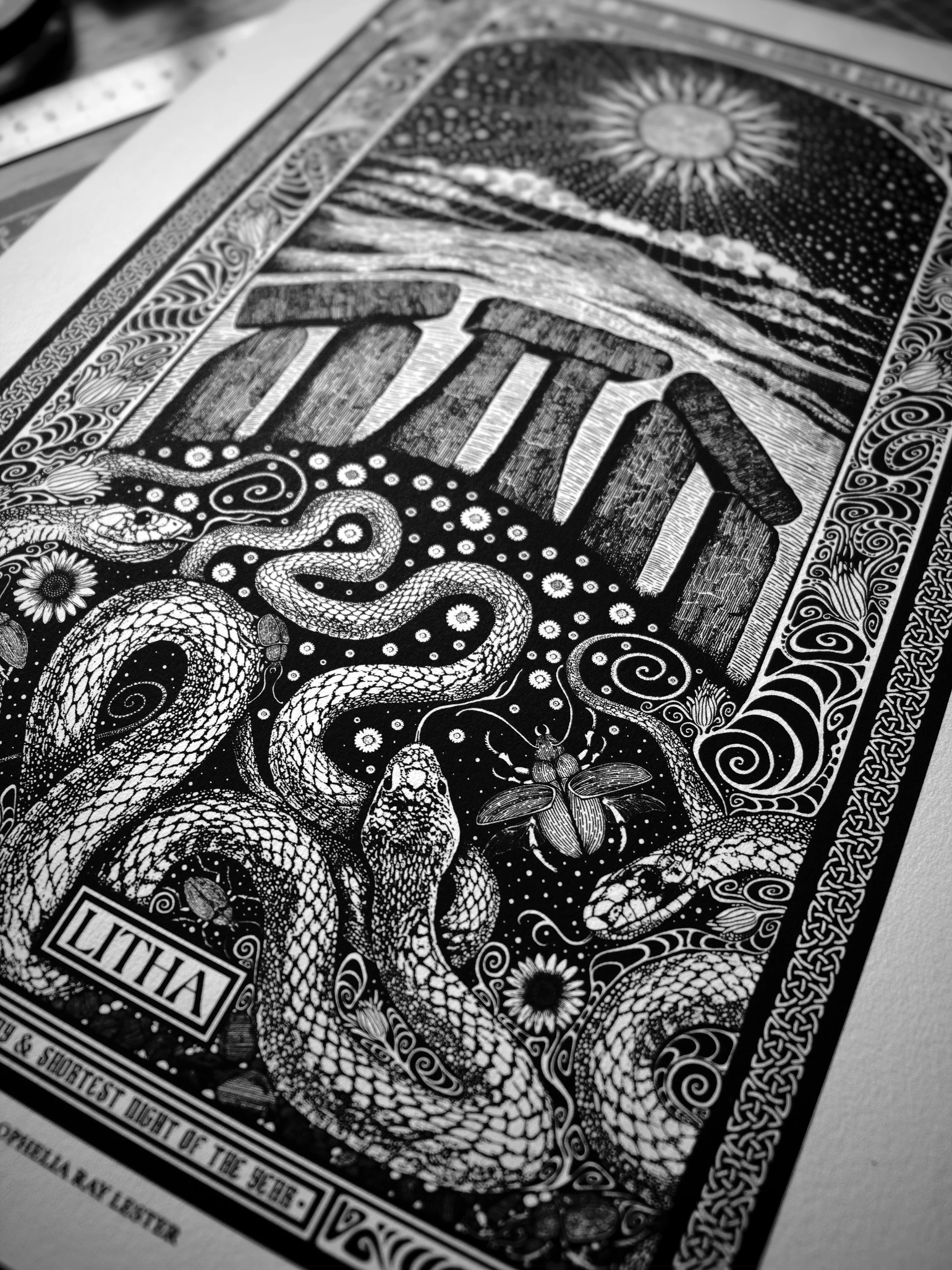 'Litha' -Fine Art Print - A4