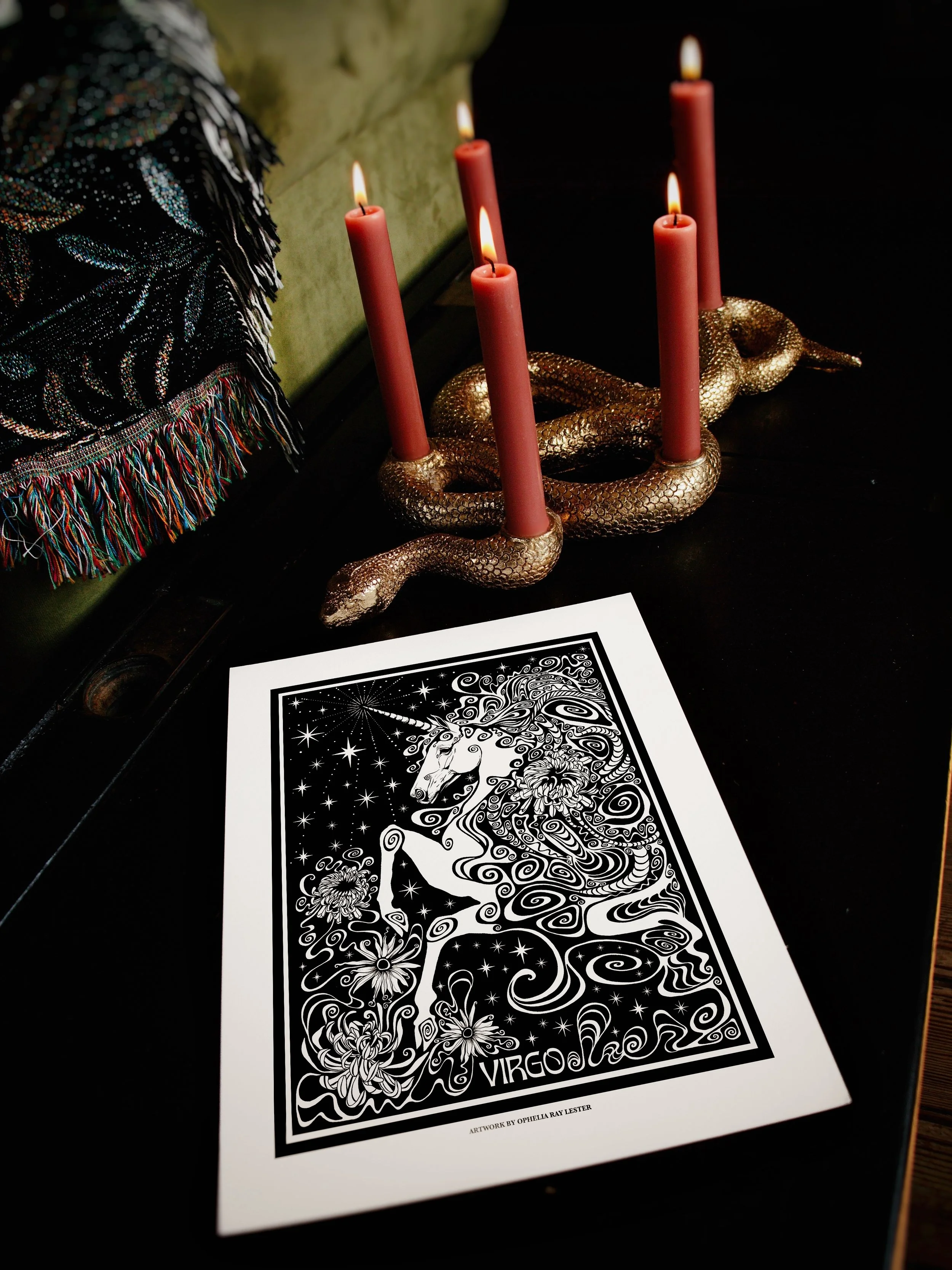 'Virgo' - Fine Art Print - A4
